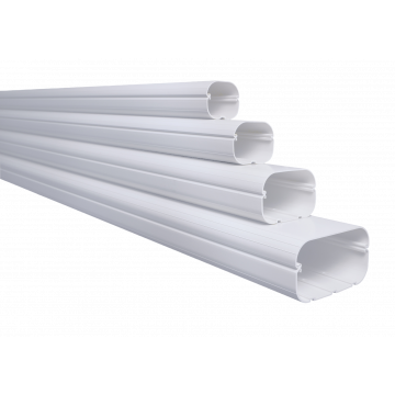 Evolar Airco Leidinggoot Wit - 75x63MM - lengte 1 Meter